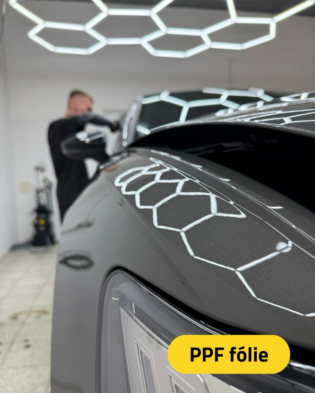 Aplikace PPF XPEL na Audi A6.