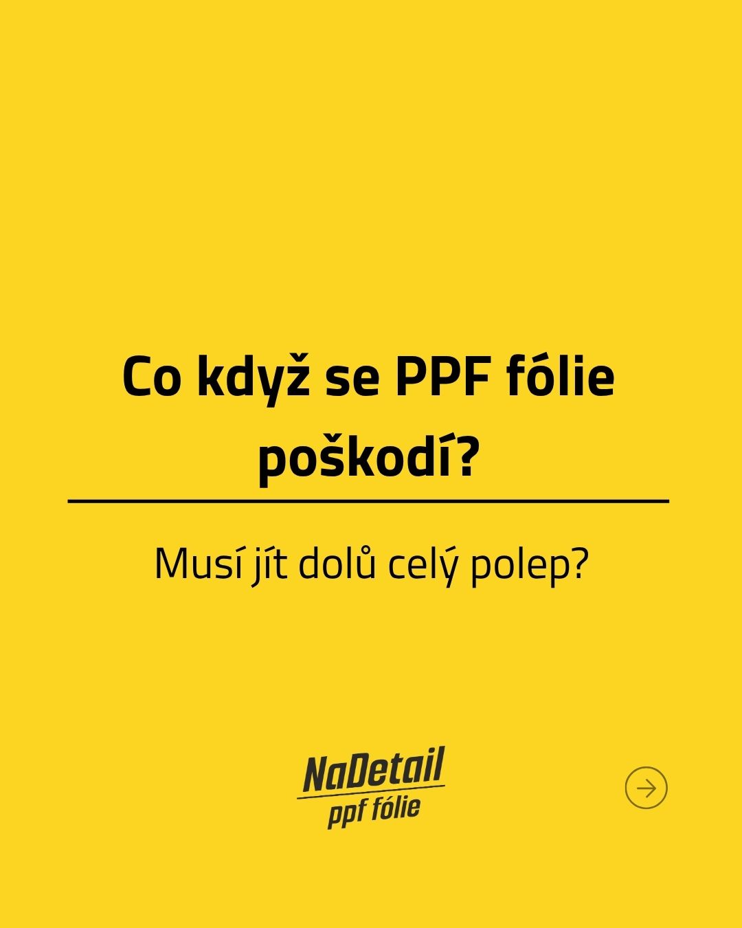 Co když se PPF fólie poškodí? 🤔