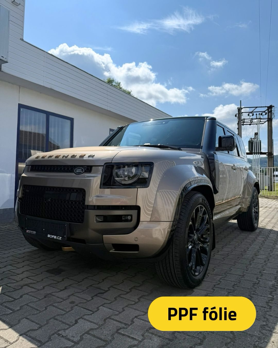 PPF Xpel na Land Rover Defender Octa 110. Ochrana bez kom...