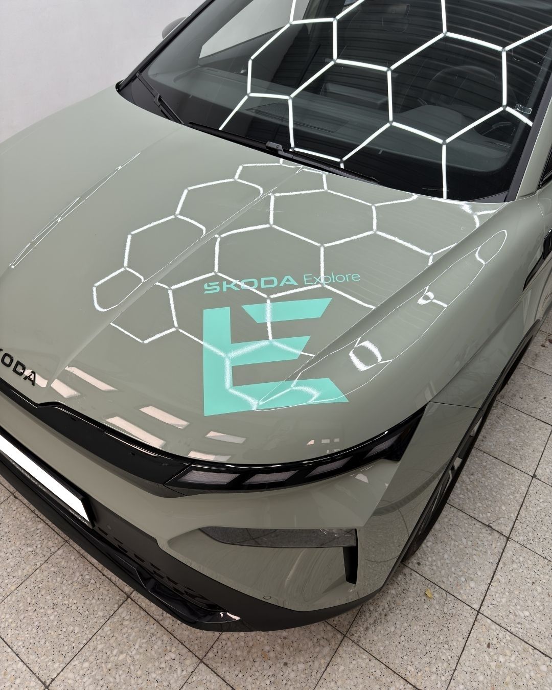 Škoda Elroq – polep pro předváděcí vůz