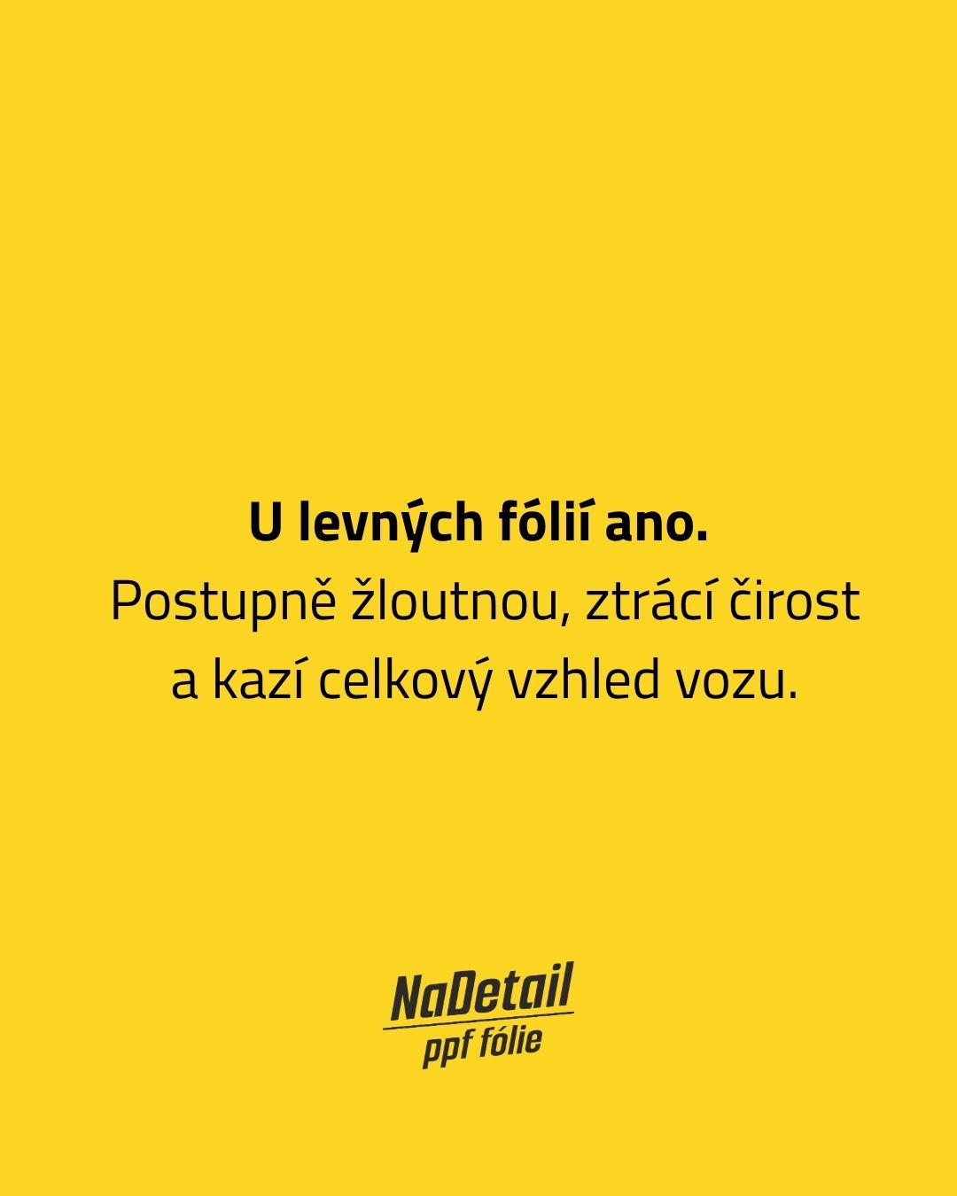 Zežloutne PPF fólie časem? 🤔 — foto 2